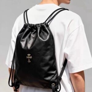 Chrome hearts leather drawstring